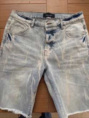 Purple Brand Men’s Light Wash Denim Shorts
